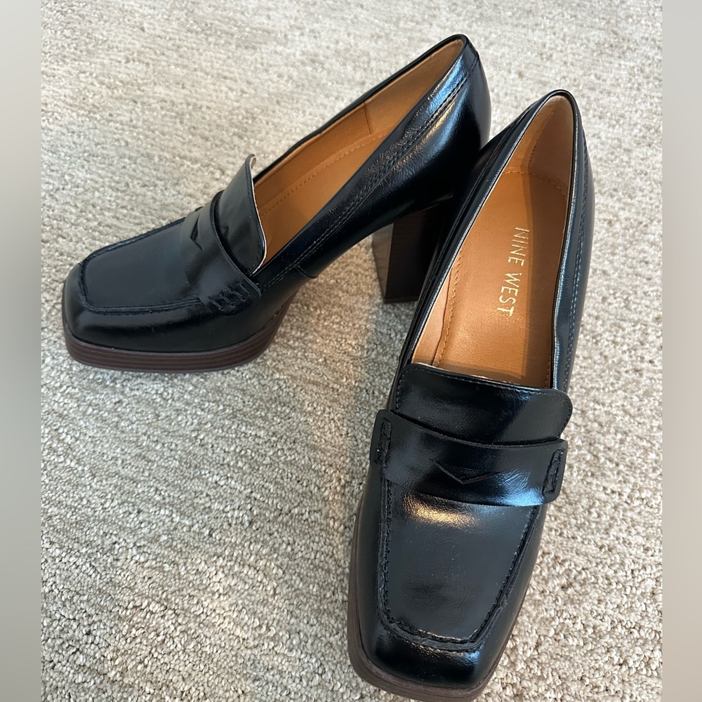 Nine West heeled platform wedges, NWOT, Sz 8